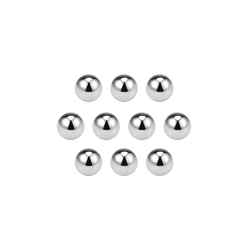 sourcing map Precision Balls 11mm Solid Chrome Steel G10 for