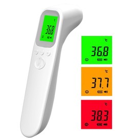 No-Touch Forehead Thermometer for Adults, Infrared Digital Thermometer for Kids, Touchless Baby Thermometer, Accurate Reading with LCD Display for Home Use Family Healthcare Temperature Measurement