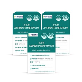 Newt One Supercritical RTG Omega 3 Booster 30 Capsules / 뉴트원초임계알티지오메가3부스터 30캡슐X3bx, RTG 4중기능성 저온추출