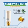 AquaNeurk 2Pcs Resin Straight Water Hammer Arrestor, 1/2 Inch MIP