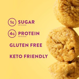 HighKey Low Sugar Banana Muffins - 2oz Low Carb Keto Snack 3-Pack, Gluten Free Mini Muffins with Oat Fiber, Healthy Sweet Breakfast or Dessert