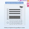 20x20cm Eyelash Extension Plastic Tray Clear Scale Transparency Eyelash Extension
