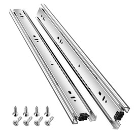 SHUHANG Drawer Runners Kitchen Drawer Runners Cabinet Drawer Slides 45 kg Load Capacity Full Extension with Ball Bearing Slides 200 250 300 350 400 450 500 550 600 mm, Side Mount 1 Pair