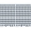 XIAXIN Waterproof PVC Number Sticker Set, Weatherproof, Water Resistant, Number,