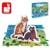 Janod 200 Piece World Atlas Floor Puzzle with Endangered Animal
