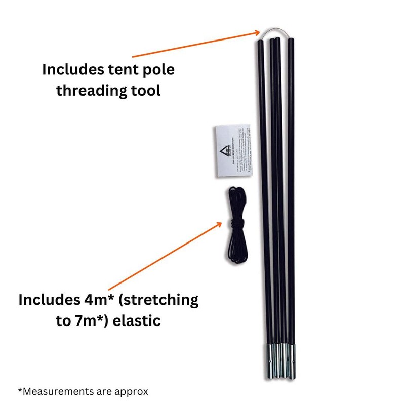 TentSpares - Kampa Brean 3 Tent Fibreglass Tent Pole Repair