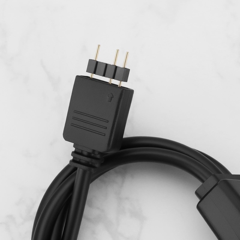 ECSiNG 2Pcs 5V 3Pin ARGB Female to SM Male Adapter