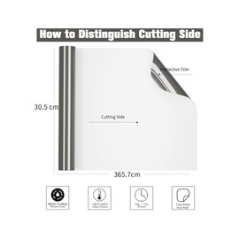 wellkitch Vinil Kalıcı Sıcak Tutkal - Cricut Maker 3, Joy, Dikiş Ütüleme, Dekorasyon için Altın Folyo - Rulo 0,305 cm x 1,80 cm, Tek Boyut, Mobilya ve Tekstil Yapıştırıcı (GRIS, 30,5 x 366 CM)