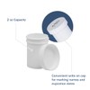 EZY DOSE Ointment Jar and Container, Screw on Cap, Leak-Proof
