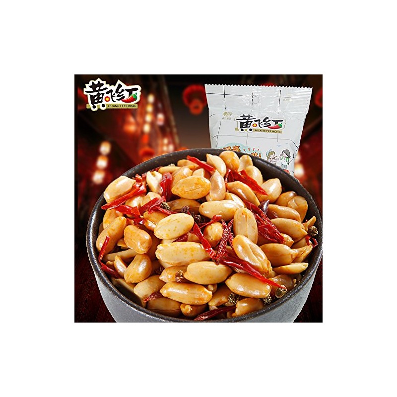 HUANG FEI HONG Spicy Peanut Family Size 210g Pack of