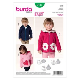 Burda Children b9425 Jacket Sewing Pattern 19 x 13 cm