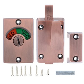 Partition Door Lock with Handle Public Toilet Restroom Bolt Lock Indicator Accessory