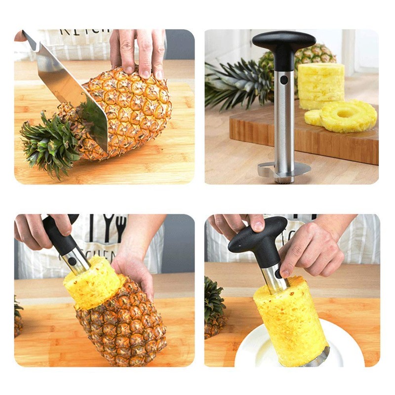 Tech Traders New Stainless Steel Fruit Pineapple Slicer
