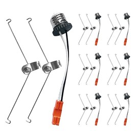 ASD (6 Pack) Retrofit Kit for LED Disk Light Installation in 6 Inch Recessed Can, E26 Base and TP24 Connector for Traditional Recessed Can