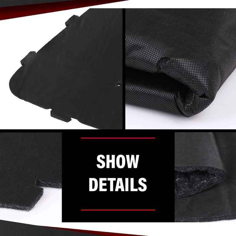 CROSSDESIGN Hood Insulation Pad 1/2" with Clips Compatible with Land