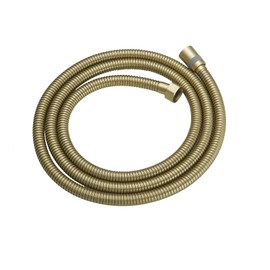 BWE Brushed Gold 70 Inch Brass Fittings Extra Long Flexible Stainless Steel Replacement Handheld Shower Hose