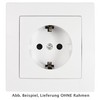 FLAIR Steckdose weiß, 250V~/10A, UP, Schutzkontakt