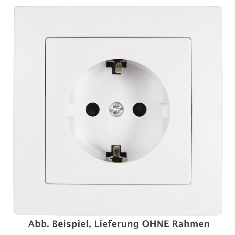FLAIR Steckdose weiß, 250V~/10A, UP, Schutzkontakt