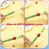 Gueevin 150 Pcs Christmas Beadable Pen for Kids Christmas Classroom