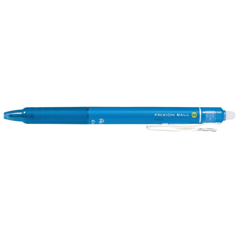 Pilot LFBK230EF10LB Frixion Ball Knock, 0.5 Light Blue, 10 Count