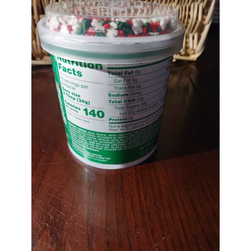 Pillsbury Funfetti Vanilla Frosting