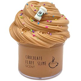 Chocolate Slime Scented Stretchy Butter Latte Slime Toy, Super Soft and Non-Sticky (200ml)