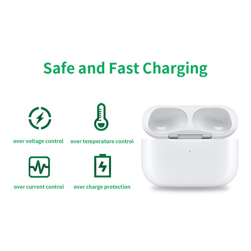 Earbuds Charging Case Supports Wired Wireless Charging Safe Efficient Wireless
