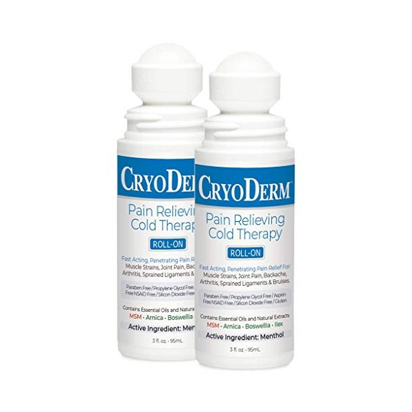 CryoDerm CryoDerm Cold Therapy 3 oz Roll On (2 Pack)