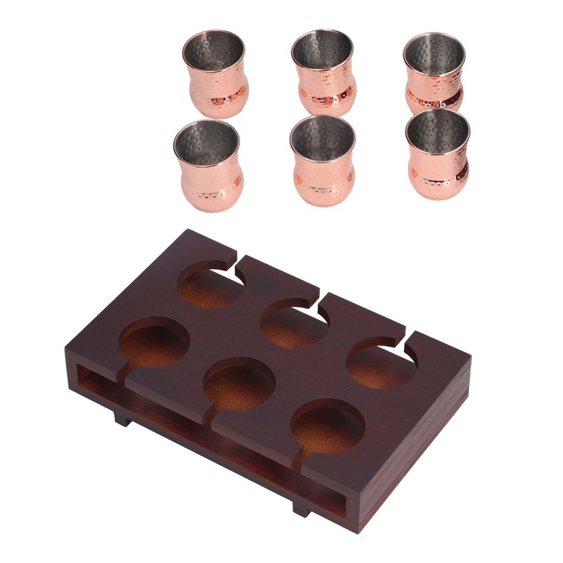 6pcs 100ml Copper Plated Moscow Mule Mug Stainless Steel Cocktail