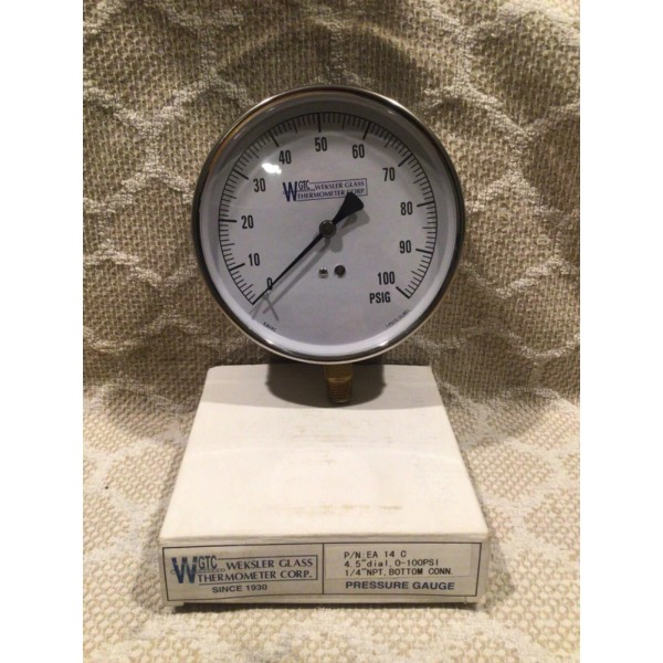 weksler glass thermometer Corp WGTC Weksler Glass Thermometer Corp 14C