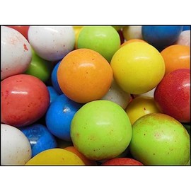 Bayside Candy Lightning Bolts Bubble Gum Balls - Sour Candy Filled Gumballs (2Lb)
