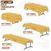 Gold Tablecloth 2Pack 60x102 Inch,Rectangle Metallic Gold Table Cover