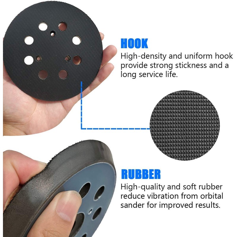 5 Inch 8 Hole Sander Replacement Pad for DeWalt -