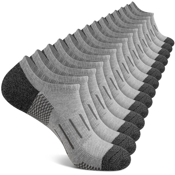 Heatuff No Show Socks Men 7 Pairs Low Cut Athletic