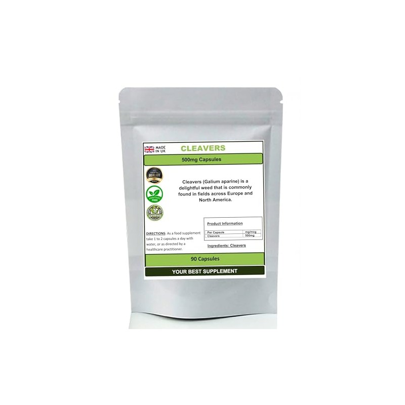 Cleavers Capsules 100% Natural Pure no additives (Galium aparine) (90)
