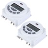MACHSWON 2 PCS Digital Programmable Timer Control Power LCD Display