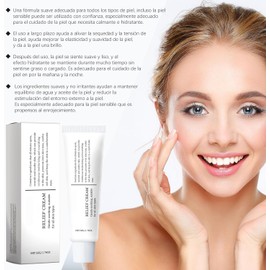 LUHI 345 Relief Cream,Crema Hidratante Calmante 345,crema reparadora intensiva,hidratante y humectante,Hidrata y nutre,unificando el tono de la piel,Suave y calmante,apta para todo tipo de piel.(1PCS)