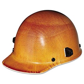 MSA 10104377 Skullgard Cap Style Safety Hard Hat with Staz-on Pinlock Suspension | Non-slotted Cap, Made of Phenolic Resin, Radiant Heat Loads up to 350F - Small Size in Natural Tan
