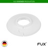 FUX Pack of 2 Single Heating Pipe Rosette 8 mm