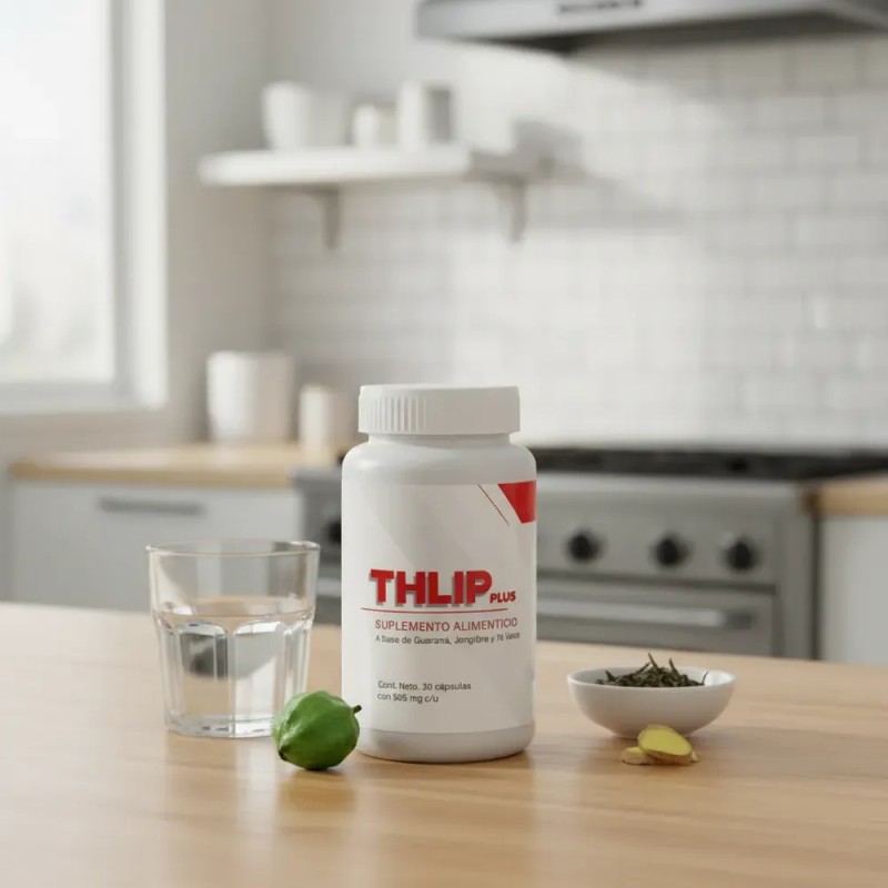 Thlip Plus 30 Cápsulas Con Guaraná, Jengibre Y Té Verde