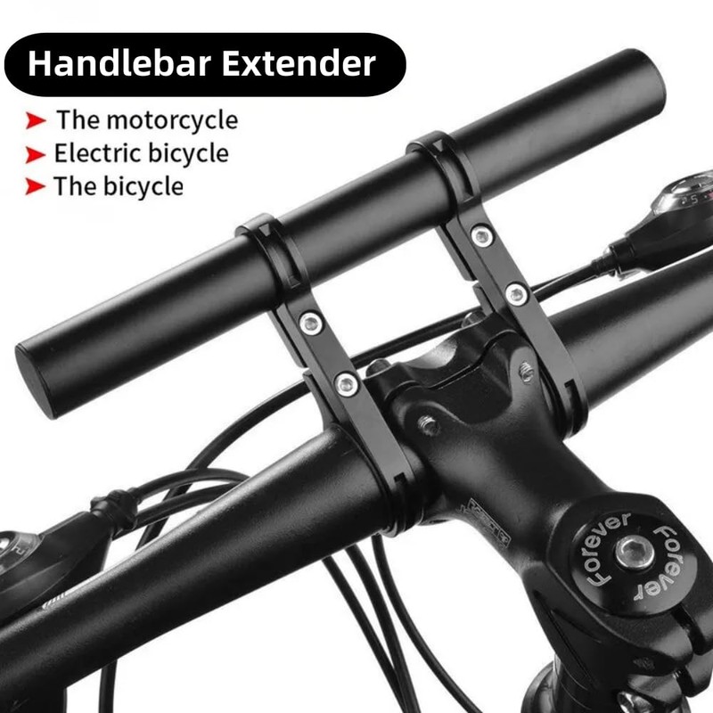 Bike Handlebar Extension Aluminum Alloy Bicycle Handlebar Extender Double Bike