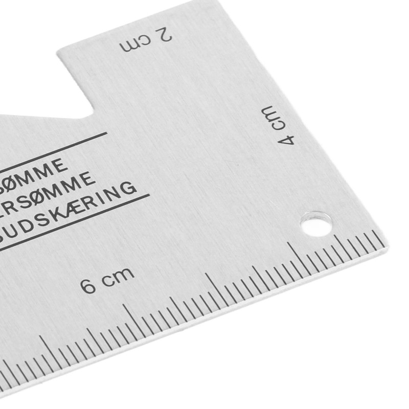 Metal Sewing Ruler Aluminium Alloy Light Flexible Portable Accurate Hand
