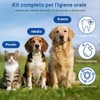 HOTUT Spazzolino per Cani,8 Pezzi Set Spazzolini da Denti per