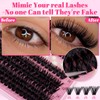 Lash Extension Kit 610Pcs Natural Fluffy DIY Individual Lashes Clusters