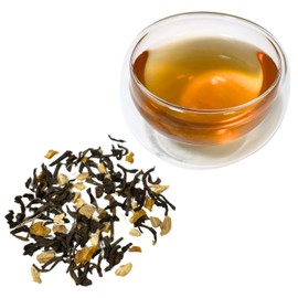 ORGANIC, Low Caffeine,Fully Fermented Ginger Pu-erh, Loose Leaf Tea, Ginger Tea, Natural Probiotic, Gut Health, 2 oz, Resealable Package