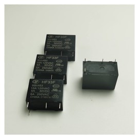 FESTAS 20PCS/Lot Power Relays JZC-33F HF33F-005 012 024-HS3 ZS3 5A250VAC 4/5PIN (Color : 12V-HS3-4PIN)
