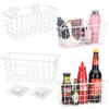 Hanging Kitchen Baskets Adhesive Sturdy Wire Storage Baskets with Kitchen