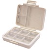 Wopanxye Travel Pill Organizer, 9 Compartments Portable Small Pill Box