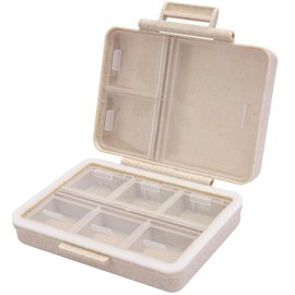 Wopanxye Travel Pill Organizer, 9 Compartments Portable Small Pill Box