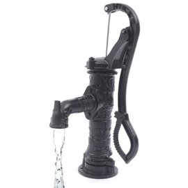 Antique Hand Water Pump kit, Hand Pump Shake Suction Pump Cast Iron Well Water Pitcher Press Suction Manual Water Jet Pump for Yard Garden Farm Irrigation